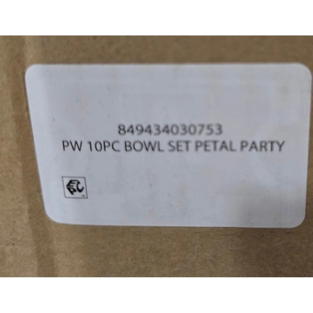The Pioneer Woman Petal Party 9 pc Melamine Mixing Bowl Set RARE Open Box READ